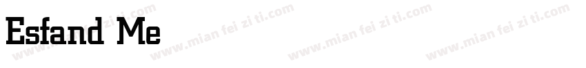 Esfand Medium字体转换